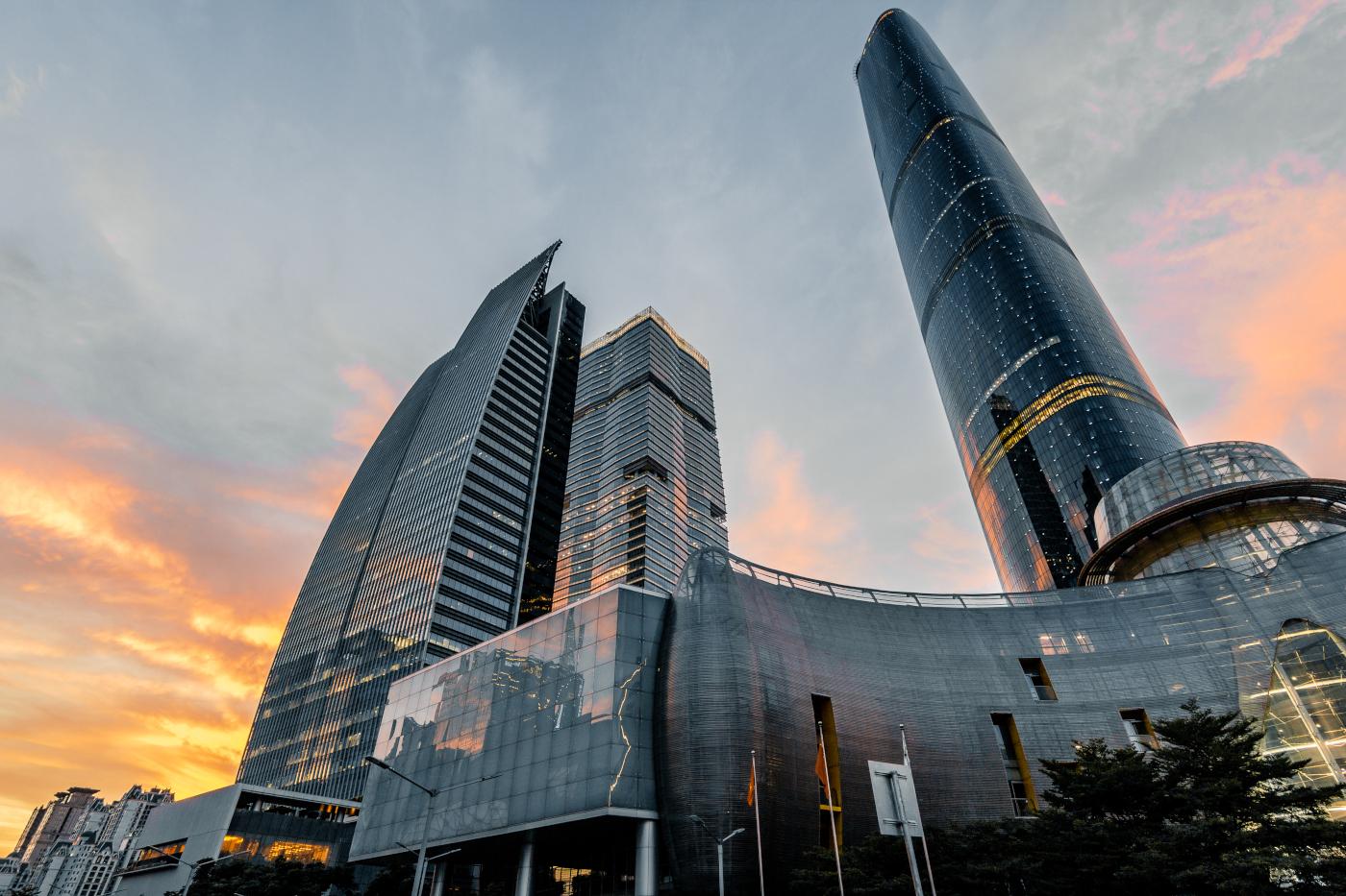 Office building representing digital marketing success